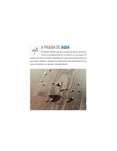 Tarima flotante de vinilo y corcho HydroCork...