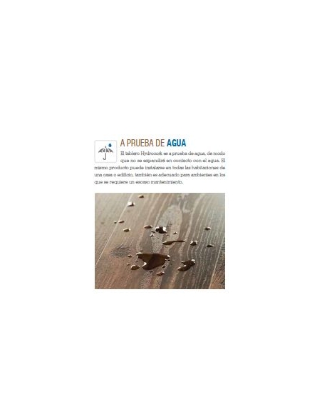 Tarima flotante de vinilo y corcho HydroCork (22 €/m2) - Nature Oak