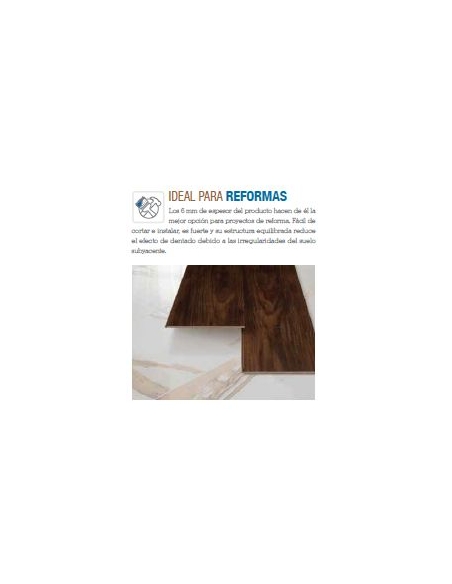 Tarima flotante de vinilo y corcho HydroCork (22 €/m2) - Nature Oak