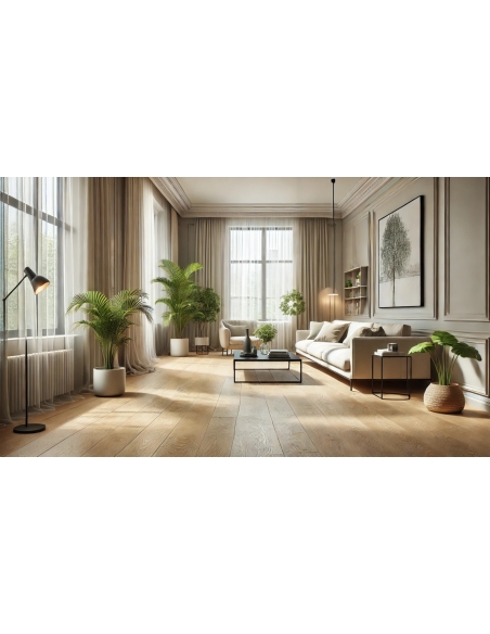 Tarima flotante Roble Oxford  Biselado (10,90 €/m2) - Suelo laminado AC4